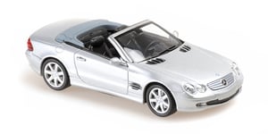 MINICHAMPS 940031030 1:43 MERCEDES BENZ SL CLASS (R230) – 2001 – SILVER - MAXICH