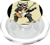 Guitare à bascule Chat pour guitare électrique Amoureux des animaux PopSockets PopGrip pour MagSafe