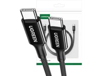 Ugreen Us557 Usb-C To Usb-C Cable, 100W, 5A (Black)