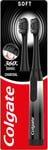 COLGATE 360 SONIC CHARCOAL BATTERY SOFT TOOTHBRUSH WITH ONE REPLACEALBE HEAD*NEW