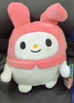 Squashy Podgies Hello Kitty 8 Inch Plush My Melody New With Tags Sanrio soft Toy