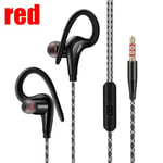 Ear Hook Headphone Waterproof Ipx5 Earphone Headset With Mic Black