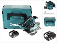 Makita DCS 553 G1J akkupyörösaha metallille 18V 150 mm + 1x akku 6,0Ah + Makpac - ilman laturia