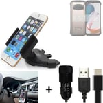 For Doogee V30T + CHARGER Mount holder for Car radio cd bracket