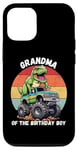 Coque pour iPhone 14 Pro Funny T Rex Grandma Anniversaire Garçon Dinosaure Fête Motif Dinosaure