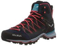 Salewa WS Mountain Trainer Lite Mid Gore-TEX Chaussures de Randonnée Hautes, Premium Navy/Blue Fog, 43 EU