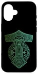 Coque pour iPhone 16 Marteau de Thor Mjölnir Odin Vegvisir Runes Viking