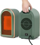 Chauffage d'appoint Electrique Portable,Petit Radiateur Soufflant Economie d'énergie PTC Ceramique,Silencieuse Chauffage Cinétique1200W/800W,Chauffage Mini Plug in Dumping Surchauffe Protection