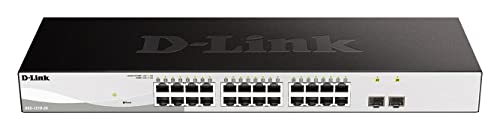 D-Link DGS-1210-26/E Switch Smart+ 24 Ports Gigabit + 2 Ports SFPF - Cordon d'alimentation UE Uniquement