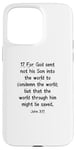 iPhone 15 Pro Max John 3:17 King James Bible Verse, KJV Case