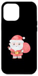 Coque pour iPhone 12 Pro Max Ho-Ho-Holiday Cheer: Père Noël en action