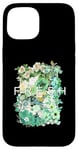 iPhone 15 Green Fresh Bloom Flowers Green Color Graphic Case