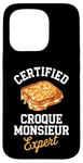 Coque pour iPhone 15 Pro Croque Monsieur Expert Food Lover Homme, Femme, Enfant