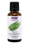 NOW Foods - Essential Oil, Eucalyptus Radiata Oil - 30 ml. (Kort datum 31/3 2025)