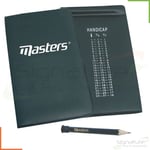 Masters Deluxe Golf Score Card Holder & Handicap Calculator