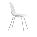 Vitra - Eames RE Plastic Chair DSX 85 Cotton White, Chrome - Matstolar - Charles & Ray Eames - Vit - Metall/Plast