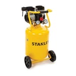Stanley - Compresseur, compresseur d'air sans huile, compresseur silencieux, vertical, 1 ch, 8 bar, cuve 50 l