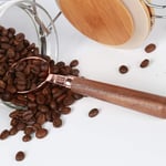 Walnut Coffee Scoop Rose Gold Measuring Spoon Walnut Wooden Spoon  Coffee