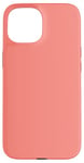 Coque pour iPhone 15 Couleur rose corail simple