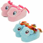 My Little Pony Girls Slippers Kids Rainbow Dash / Pinkie Pie Slip On Plush