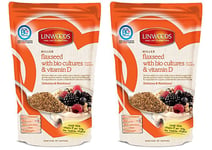 Linwoods Milled Flaxseed with Probiotic & Vitamin D 360g (Pack of 2)