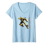 Womens Transformers: Rise of the Beasts Bumblebee Full Body V-Neck T-Shirt