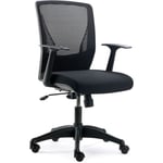 Chaise de bureau moderne réglable en hauteur avec accoudoirs Victoria Noir myCONNECT