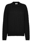 Cable Knit Sweater Black Julie Josephine