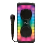 LEXIBOOK FLAME BLUETOOTH SPEAKER WITH MIC & PARTY LIGHTS - LARGE - K8330