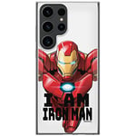 ERT GROUP mobile phone case for Samsung S23 ULTRA original and officially Licensed Marvel pattern Iron Man 029 optimally adapted to the shape of the mobile phone, case made of TPU