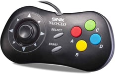 Mvsx Neogeo Mini Manette, Snk Cable Gamepad Compatible Avec Neo Geo Mini Et Neo-Geo Arcade Stick Pro Deux Joueurs Jouent Simultanément (Noir)