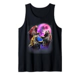 3 Jaguars Howling At The Moon Funny Wild Cat Leopard Panther Tank Top