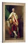 'Image encadrée de Thomas Gainsborough "Portrait James, 8 comte de Abercorn, dans la robe d'un Pairs Écossais Impression d'art dans le cadre de haute qualité Photos fait main, 40 x 60 cm, argent, Raya