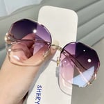 Womens Mens Sunglasses Oversized Metal Frame Fashion Shades Ladies Sunglasses