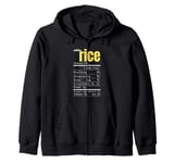 Cute Rice Design For Men Women White Food Cooker Rice Lover Zip Hoodie