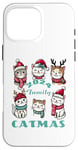 Coque pour iPhone 16 Pro Max Catmas Famille Chat Kitty Funny Christmas Holiday 2024