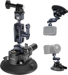 SMALLRIG 4" Camera Suction Mount with Ball Head Magic Arm, Car Mount for Air Max