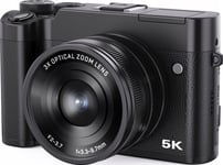 Xrec Digital Camera Digital Vlog Camera 5K 64Mp Xrec Bls-205X Wi-Fi 3X Optisk Zoom Antishake / Bls-205X