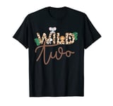 Wild Two Birthday Party Animal Jungle Forest Safari Theme T-Shirt