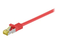 Goobay - Patch-Kabel - Rj-45 (Hane) Till Rj-45 (Hane) - 2 M - Sftp, Pimf - Cat 7 - Halogenfri, Formpressad - Röd