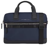 Tommy Hilfiger TH Elevated Nylon Computer Bag AM0AM11574, Sac pour Ordinateur Homme, Bleu (Space Blue), OS