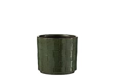 J-Line Cachepot Carre Ceramique Vert Medium