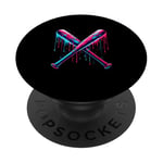 Cross Baseball Bat with SprinklesDrip Sports Player Softball PopSockets Adhesive PopGrip