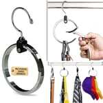 Multipurpose Closet Hanger Organizer ROLLY HANGER Great Space Saver Cut Clutter in The Closet Perfect for Belts, Baseball Hats, Ties, Scarves, Purses and Much More Versatile Hanger