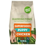 Harringtons Superfoods Puppy Complete Grain Free Hypoallergenic Chicken with Veg Dry Dog Food 10kg - Made with All Natural Ingredients