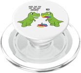 Cute Dinosaur Did You Eat The Last Unicorn Funny Dinosaur PopSockets PopGrip for MagSafe