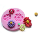 För muspekaren över bilden för att zooma 3D-Flower-Silicon-Mould-Fondant-