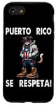 iPhone SE (2020) / 7 / 8 Puerto Rico Se Respeta PR Flag Hood Boricua Cat Protest Case