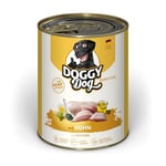 DOGGY Dog Paté Huhn Sensitive, 6 x 800 g, Nourriture Humide pour Chien, sans céréales, avec Huile de Saumon et Moule aux orles Vertes, Aliment Complet particulièrement Bien toléré, fabriqué en