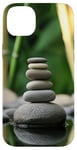 Coque pour iPhone 14 Plus Zen Garden Stones Bambou Serenity Mindfulness